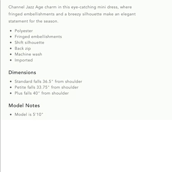 By Anthropologie Roxie Textured Feathered Fringe Dot Shift Mini LBD - Picture 4 of 9